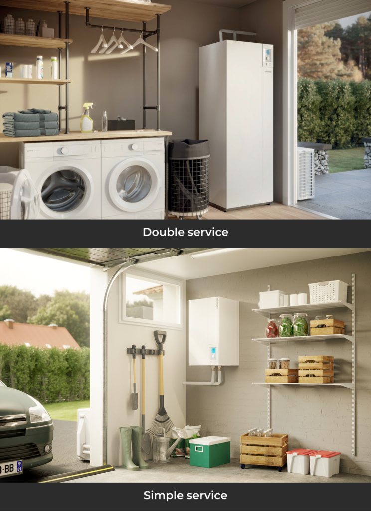 double vs simple service Pompe à chaleur air/eau Atlantic 2026